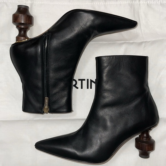 Souliers Martinez Viernes Leather Ankle Boots - Picture 2 of 12